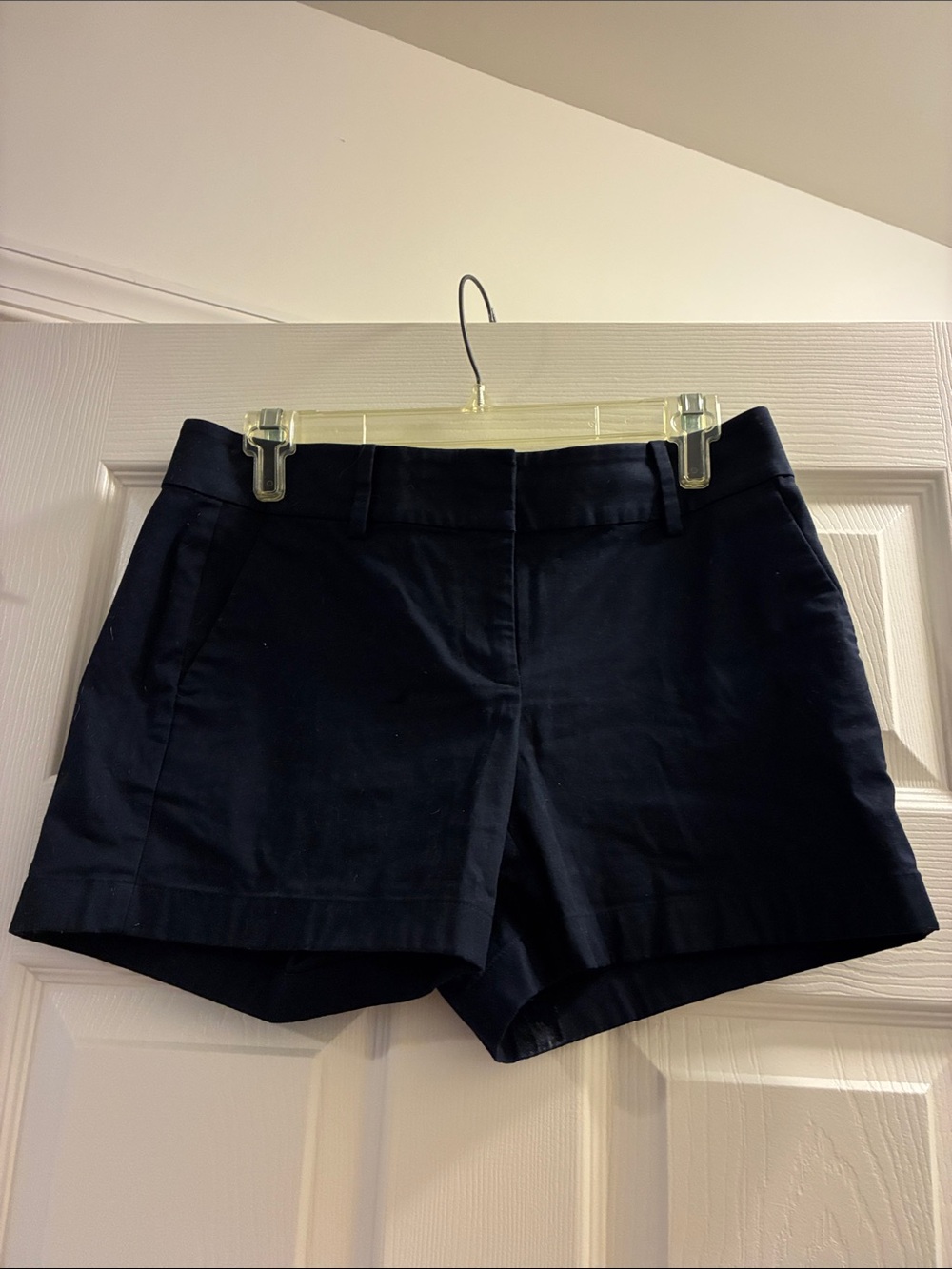 Ann Taylor black Tailored Cotton Blend Shorts